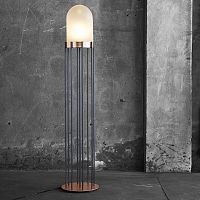 Floor-standing lamp DOMEironblown glasscontemporary