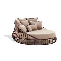 Round sofa IKALcontemporaryfabricbeige