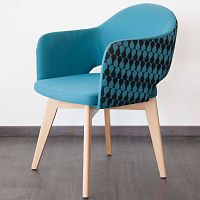 Contemporary chair LAURAindoorfabricleather