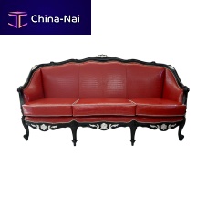 New Baroque design sofa MARSHAL CROCODILEleatherred3-seater