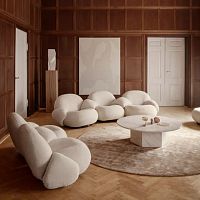 Contemporary sofa PACHAliving roomfabricfoam