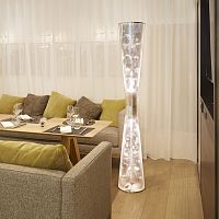Contemporary light column FLORAL N�22stainless steelhalogenindoor