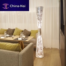 Contemporary light column FLORAL N�22stainless steelhalogenindoor