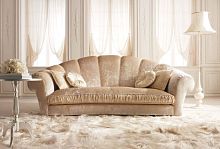 Traditional sofa AMALFIfabricbeige3-seater