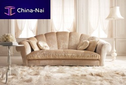 Traditional sofa AMALFIfabricbeige3-seater