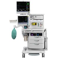 Trolley-mounted anesthesia workstation Aisys CS²with respiratory monitoringwith electronic gas mixer