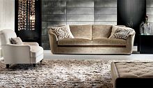 Traditional sofa EVOQUEfabricbrown2-person