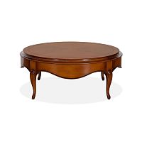 Classic coffee table GALAwoodenwooden baseround