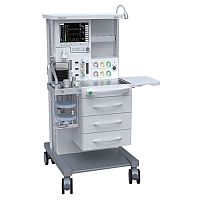 Trolley-mounted anesthesia workstation A9600with respiratory monitoringwith gas scavenging systemwith electronic gas mixer