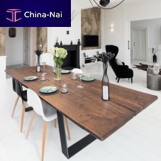 Contemporary dining table BUTTERFLYoaksolid woodAmerican walnut