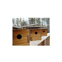 Teak birdhouse RALPHaluminumstainless steelhardwood