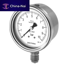 Dial pressure gauge BDT20 seriesthreadedstainless steelBourdon tube