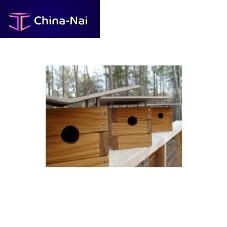 Teak birdhouse RALPHaluminumstainless steelhardwood