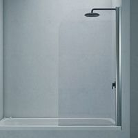 Pivoting bath screen X-30 Breversibletempered glass1 panel