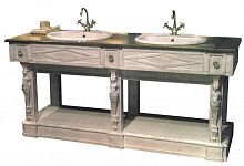 Free-standing washbasin cabinet THERMESwoodentraditional
