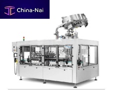PET bottle rinser-filler-capper for glass bottlesvolumetricmulti-head
