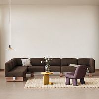 Modular sofa RUTcontemporaryfabricleather