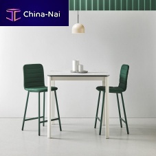 Contemporary high bar table PEPPER ceramicmetal basesquare