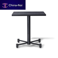 Contemporary table ARGO ARG 11Dwoodenmetal basesquare