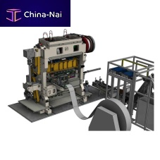 Deep drawing press blankingwith automatic feedertransfer
