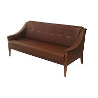 Traditional sofa ROCCAfabricbrown2-person