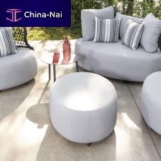 Contemporary pouf COBBEfabricroundwaterproof