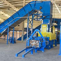 Horizontal baling press Prepress Single Flap Baler seriestop-loadingchannelfor cardboard