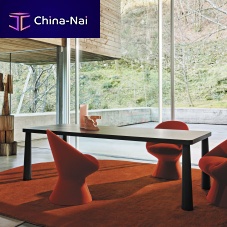 Contemporary table TIDONEwoodenwooden baserectangular