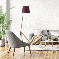 Floor-standing lamp LMP NAIROBIfabricwoodcontemporary
