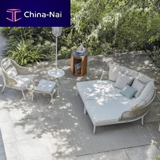 Contemporary daybed DREAM 2.0fabricaluminumrope