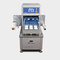 Linear tray sealer EFAMANsemi-automaticvacuumwith modified atmosphere packaging