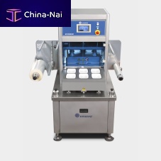 Linear tray sealer EFAMANsemi-automaticvacuumwith modified atmosphere packaging
