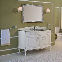 Free-standing washbasin cabinet TIFFANYlaminateclassicwith drawers