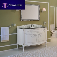 Free-standing washbasin cabinet TIFFANYlaminateclassicwith drawers