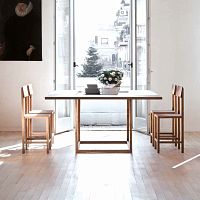 Contemporary table BE SQUAREwoodensquarehandmade