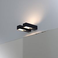 Contemporary wall light LUCEQUADROindoorsteelsatin