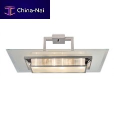 Art Deco ceiling light PARIS II ART. B26rectangularglassnickel