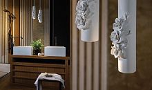 Pendant lamp CAPODIMONTEceramicArt Nouveaucorded