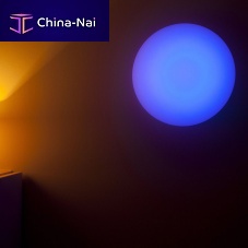 Contemporary wall light HALF BALLindoorglassround