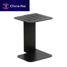 Contemporary side table PULin lacquered stainless steelsquarehome