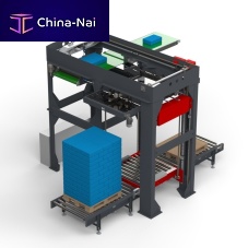 High level infeed palletizer for sacksautomaticfor the packaging industry