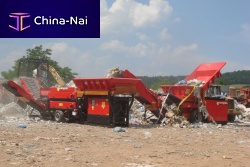 Metal recycling unit waste tirebuilding site wastemetal separation