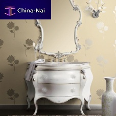 Free-standing washbasin cabinet OPERAlacquered woodclassicwith drawers