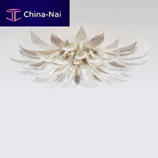 Contemporary ceiling light RAY LARGEglassbronzeLED