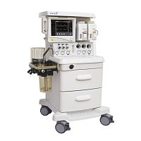 Infant anesthesia workstation Iota II pediatrictrolley-mountedwith respiratory monitoring