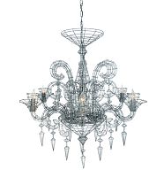 Classic chandelier GLORIAmetalcandelabracompact fluorescent