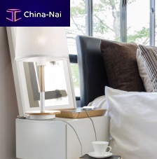 Contemporary lampshade NRDICA II fabricwooden