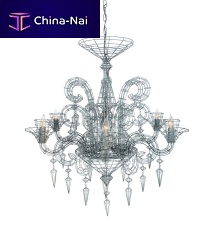 Classic chandelier GLORIAmetalcandelabracompact fluorescent