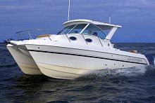 Catamaran cabin cruiser Glacier Bay Edition 2780outboardtwin-enginehard-top
