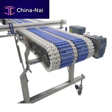 Steel conveyor chain rollerfor the beverage industryaccumulation
